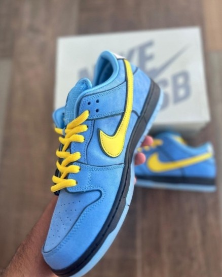 P_owerpuff x sb dunk low BUBBLES BLUE
