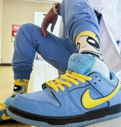 P_owerpuff x sb dunk low BUBBLES BLUE