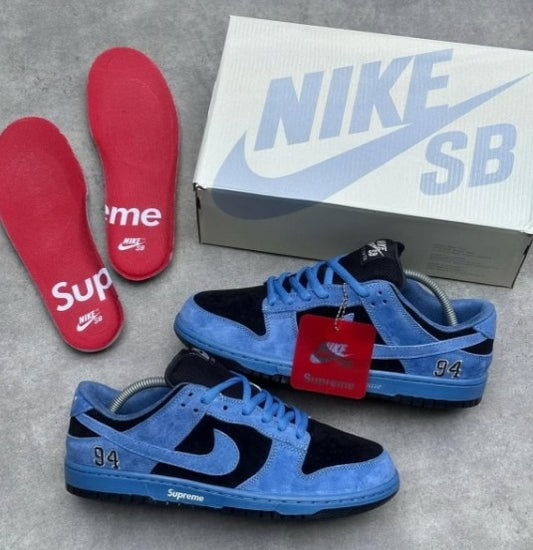 S_upreme x SB Dunk Low Ocean Fog